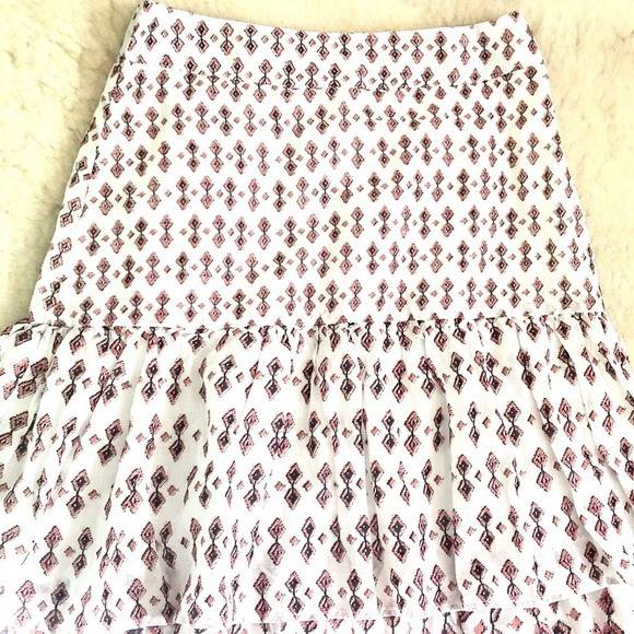 Free People Cha Cha Tiered 100 %Cotton Skirt. 2 - Picture 5 of 8